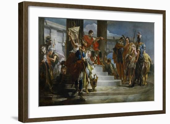 Scipio Africanus Freeing Massiva-Giambattista Tiepolo-Framed Giclee Print