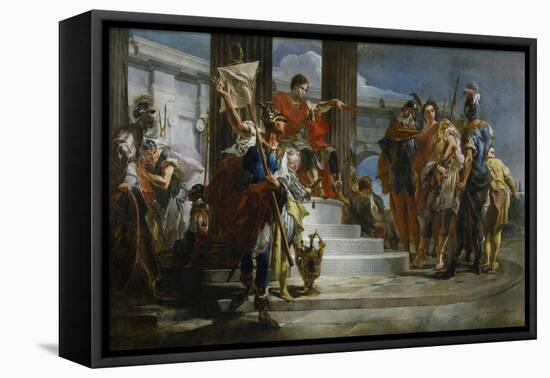 Scipio Africanus Freeing Massiva-Giambattista Tiepolo-Framed Premier Image Canvas