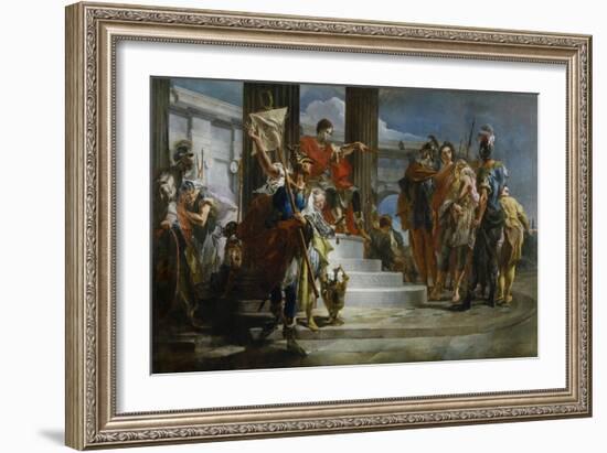 Scipio Africanus Freeing Massiva-Giambattista Tiepolo-Framed Giclee Print