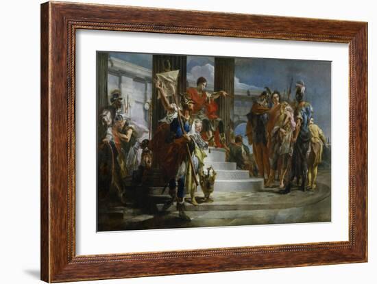 Scipio Africanus Freeing Massiva-Giambattista Tiepolo-Framed Giclee Print