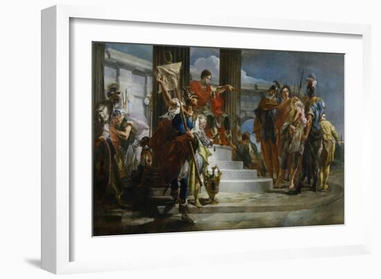 Scipio Africanus Freeing Massiva-Giambattista Tiepolo-Framed Giclee Print