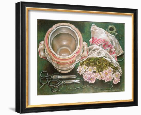 Scissors and String, 1980-Sandra Lawrence-Framed Giclee Print