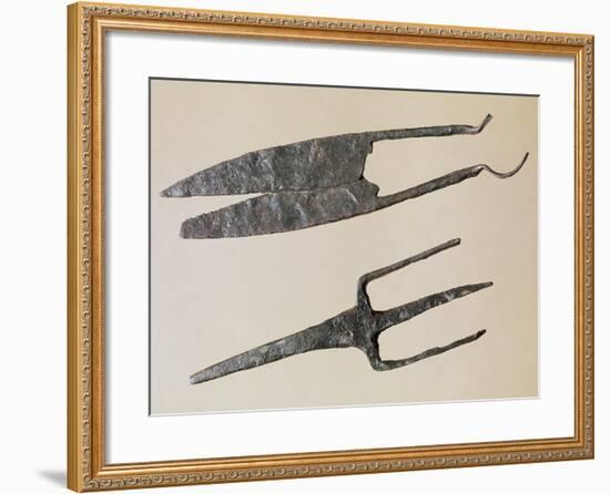 Scissors and Trident, Gallo-Roman Civilization-null-Framed Giclee Print