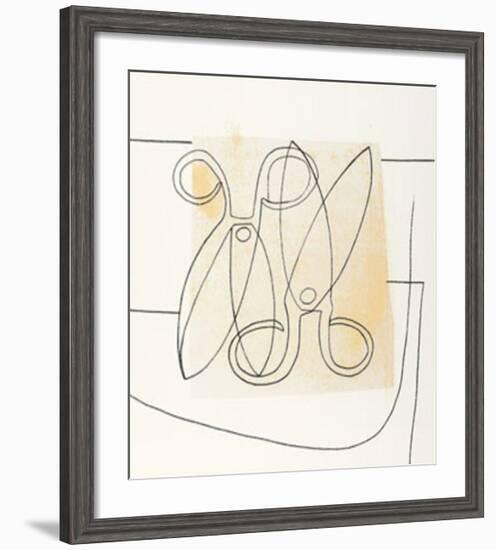 Scissors, c.1968-Ben Nicholson-Framed Serigraph