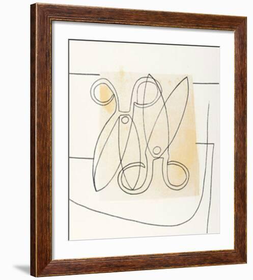 Scissors, c.1968-Ben Nicholson-Framed Serigraph