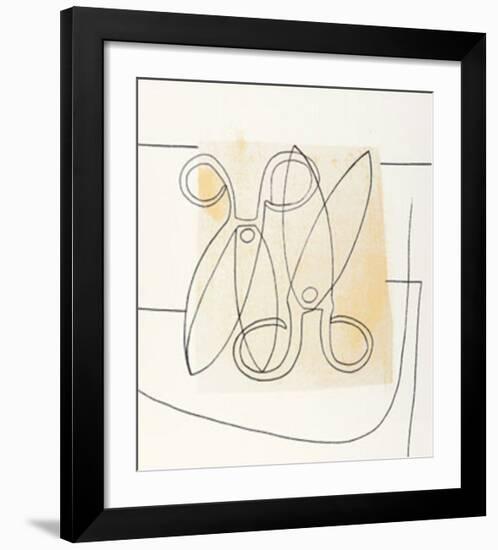 Scissors, c.1968-Ben Nicholson-Framed Serigraph