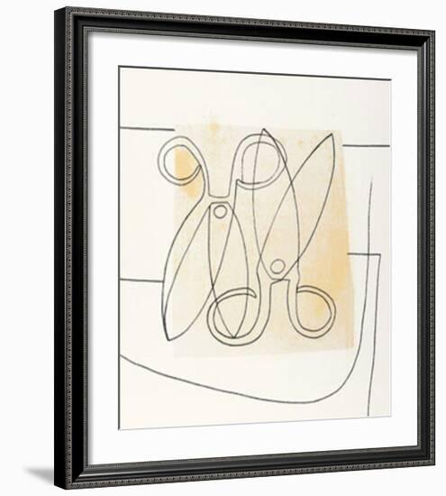 Scissors, c.1968-Ben Nicholson-Framed Serigraph