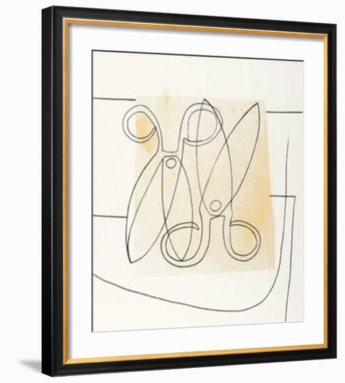 Scissors, c.1968-Ben Nicholson-Framed Serigraph