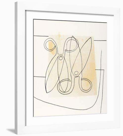 Scissors, c.1968-Ben Nicholson-Framed Serigraph