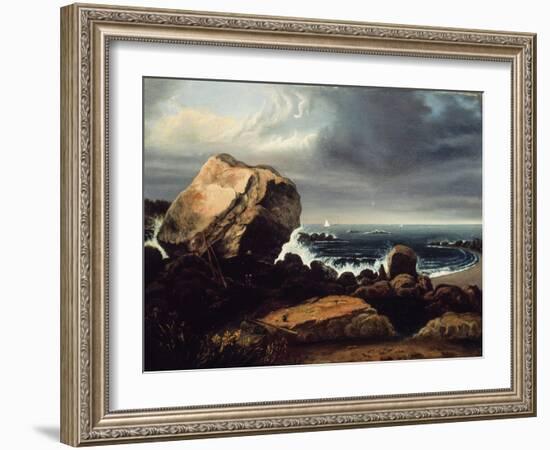 Scituate beach, Massachusetts, 1837-Thomas Doughty-Framed Giclee Print