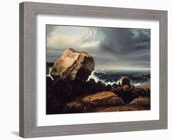 Scituate beach, Massachusetts, 1837-Thomas Doughty-Framed Giclee Print