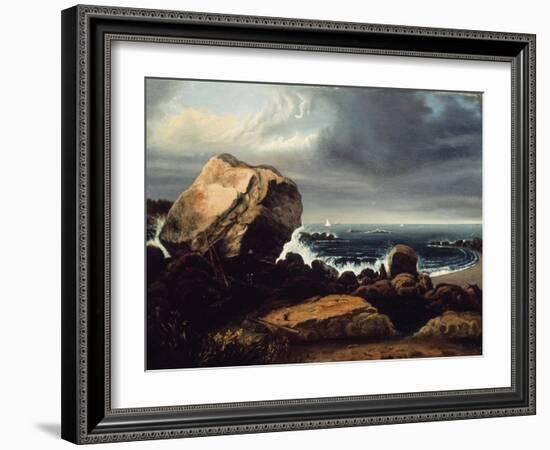 Scituate beach, Massachusetts, 1837-Thomas Doughty-Framed Giclee Print