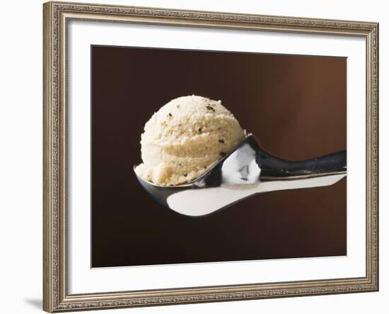 Scoop of Ice Cream in Ice Cream Scoop-null-Framed Photographic Print