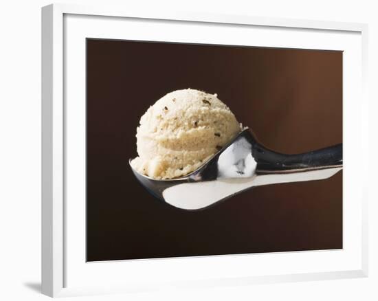 Scoop of Ice Cream in Ice Cream Scoop-null-Framed Photographic Print