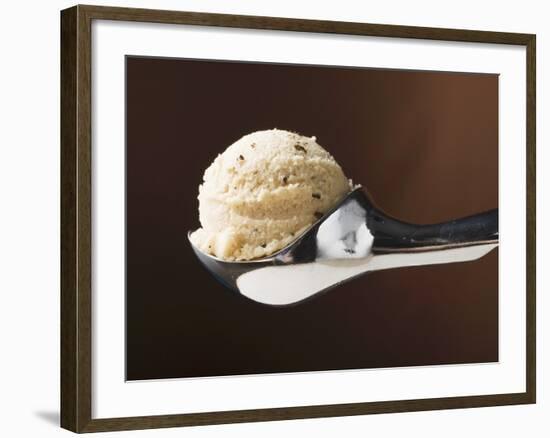 Scoop of Ice Cream in Ice Cream Scoop-null-Framed Photographic Print