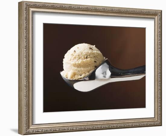 Scoop of Ice Cream in Ice Cream Scoop-null-Framed Photographic Print