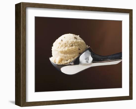 Scoop of Ice Cream in Ice Cream Scoop-null-Framed Photographic Print