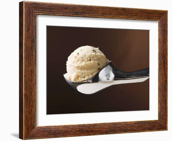 Scoop of Ice Cream in Ice Cream Scoop-null-Framed Photographic Print