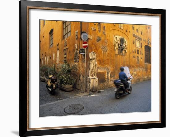 Scooter in Street, Rome, Italy-Demetrio Carrasco-Framed Photographic Print