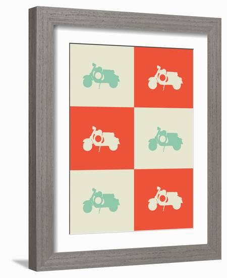 Scooter Poster-NaxArt-Framed Art Print