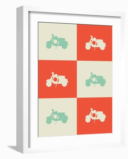 Scooter Poster-NaxArt-Framed Art Print