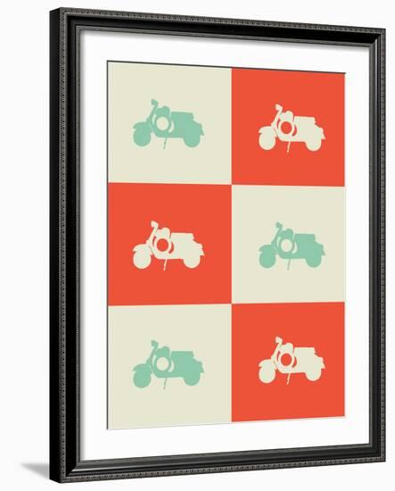 Scooter Poster-NaxArt-Framed Art Print