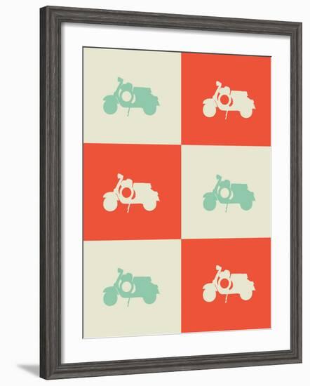 Scooter Poster-NaxArt-Framed Art Print