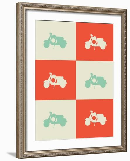 Scooter Poster-NaxArt-Framed Art Print