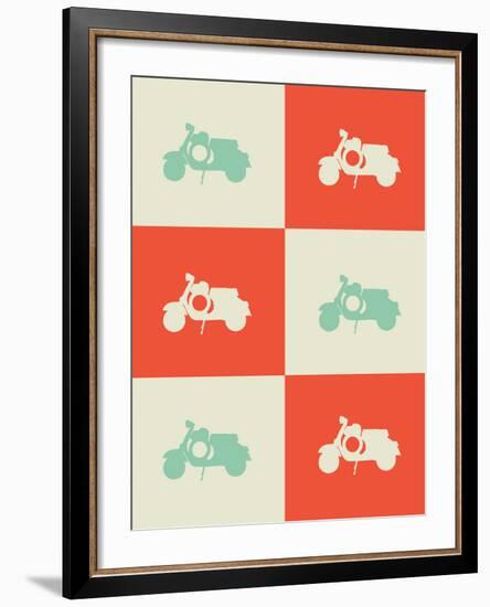 Scooter Poster-NaxArt-Framed Art Print