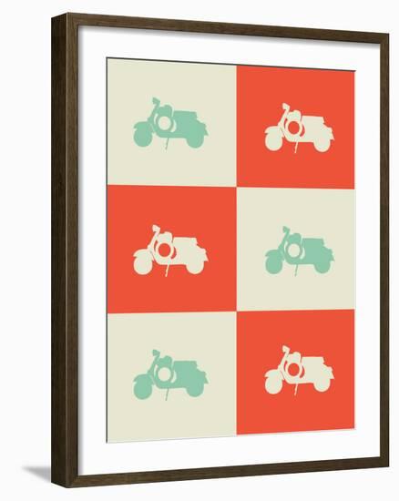 Scooter Poster-NaxArt-Framed Art Print