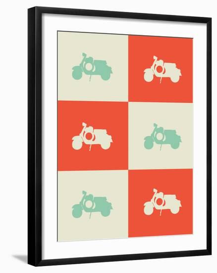 Scooter Poster-NaxArt-Framed Art Print