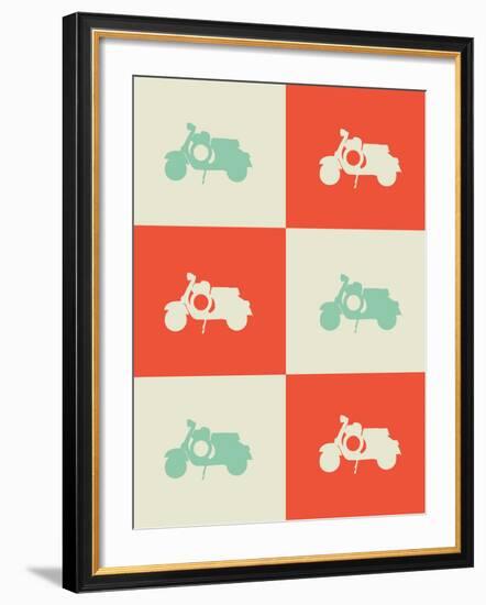 Scooter Poster-NaxArt-Framed Art Print