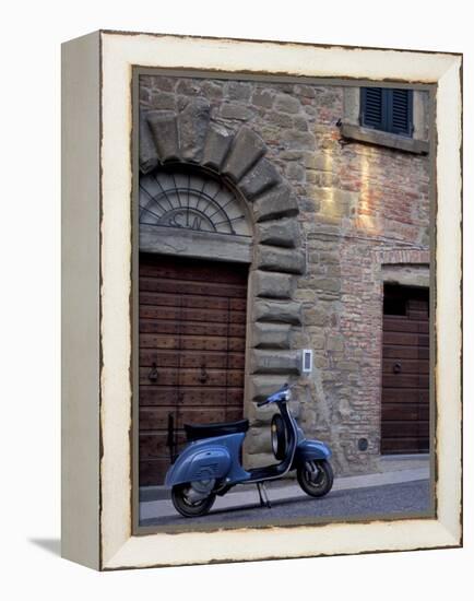 Scooter, Preggio, Umbria, Italy-Inger Hogstrom-Framed Premier Image Canvas