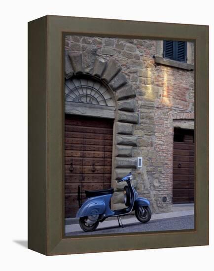 Scooter, Preggio, Umbria, Italy-Inger Hogstrom-Framed Premier Image Canvas