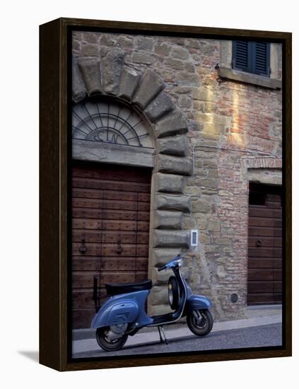 Scooter, Preggio, Umbria, Italy-Inger Hogstrom-Framed Premier Image Canvas