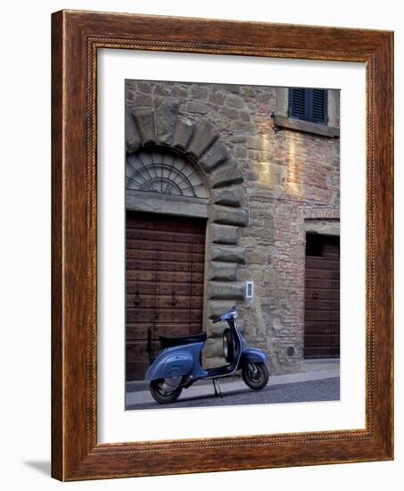 Scooter, Preggio, Umbria, Italy-Inger Hogstrom-Framed Photographic Print