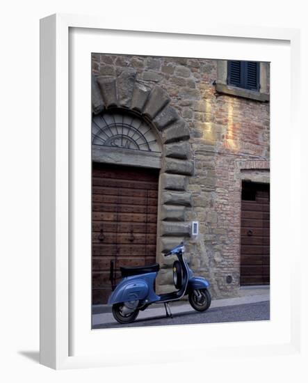 Scooter, Preggio, Umbria, Italy-Inger Hogstrom-Framed Photographic Print