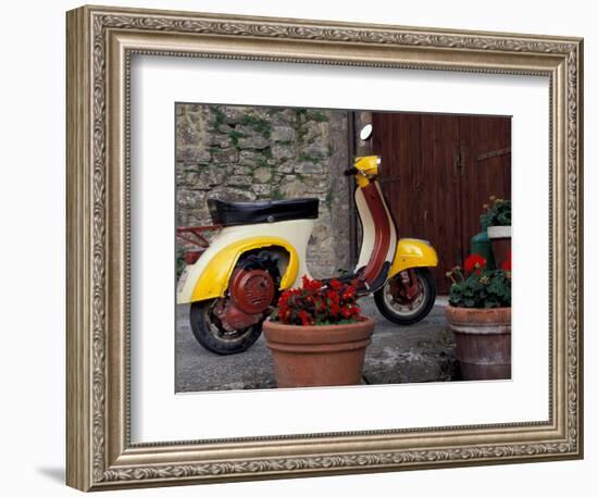 Scooter, Preggio, Umbria, Italy-Inger Hogstrom-Framed Photographic Print