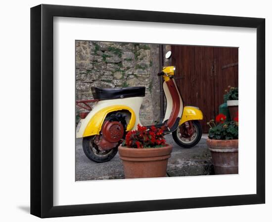 Scooter, Preggio, Umbria, Italy-Inger Hogstrom-Framed Photographic Print