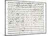 Score for the 3rd Movement of the 5th Symphony-Ludwig Van Beethoven-Mounted Giclee Print