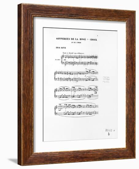 Score of Trois Sonneries De La Rose Croix, 1892-Ernest Louis Lessieux-Framed Giclee Print