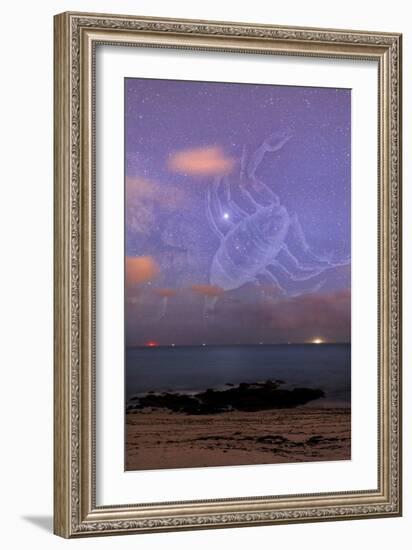 Scorpio In a Night Sky-Laurent Laveder-Framed Photographic Print