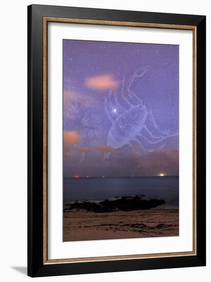 Scorpio In a Night Sky-Laurent Laveder-Framed Photographic Print