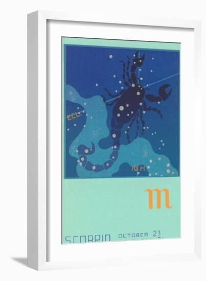 Scorpio, the Scorpion-null-Framed Art Print