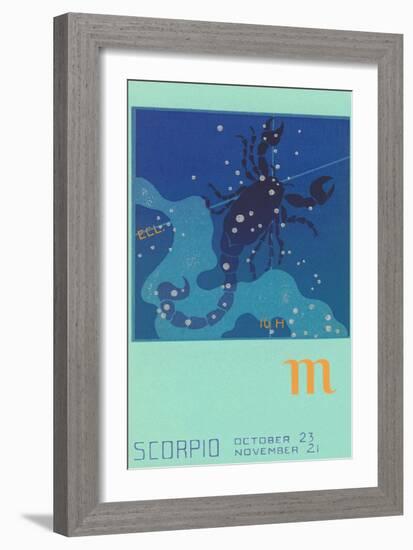 Scorpio, the Scorpion-Found Image Press-Framed Giclee Print