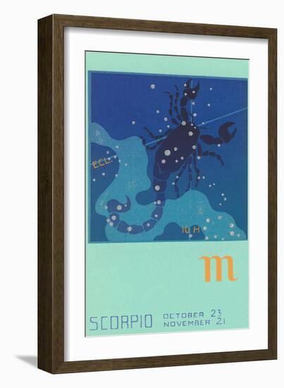 Scorpio, the Scorpion-Found Image Press-Framed Giclee Print