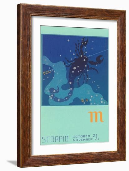 Scorpio, the Scorpion-Found Image Press-Framed Giclee Print