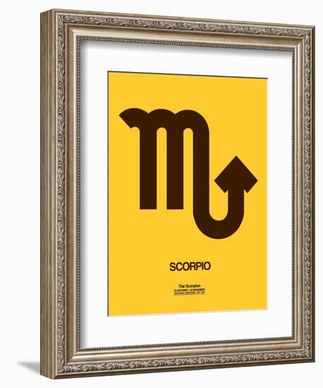 Scorpio Zodiac Sign Brown-NaxArt-Framed Art Print