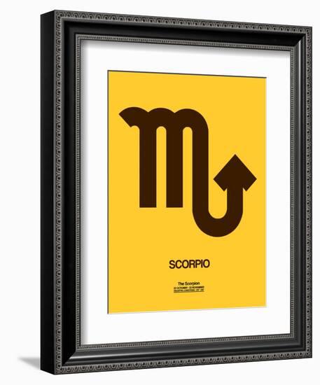 Scorpio Zodiac Sign Brown-NaxArt-Framed Art Print