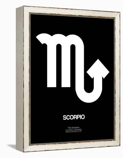 Scorpio Zodiac Sign White-NaxArt-Framed Stretched Canvas